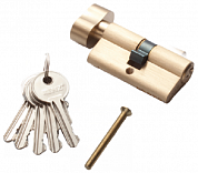 Картинка Цилиндр RENZ 60 мм CS 60-H SB К-3, станд., латунь матовая